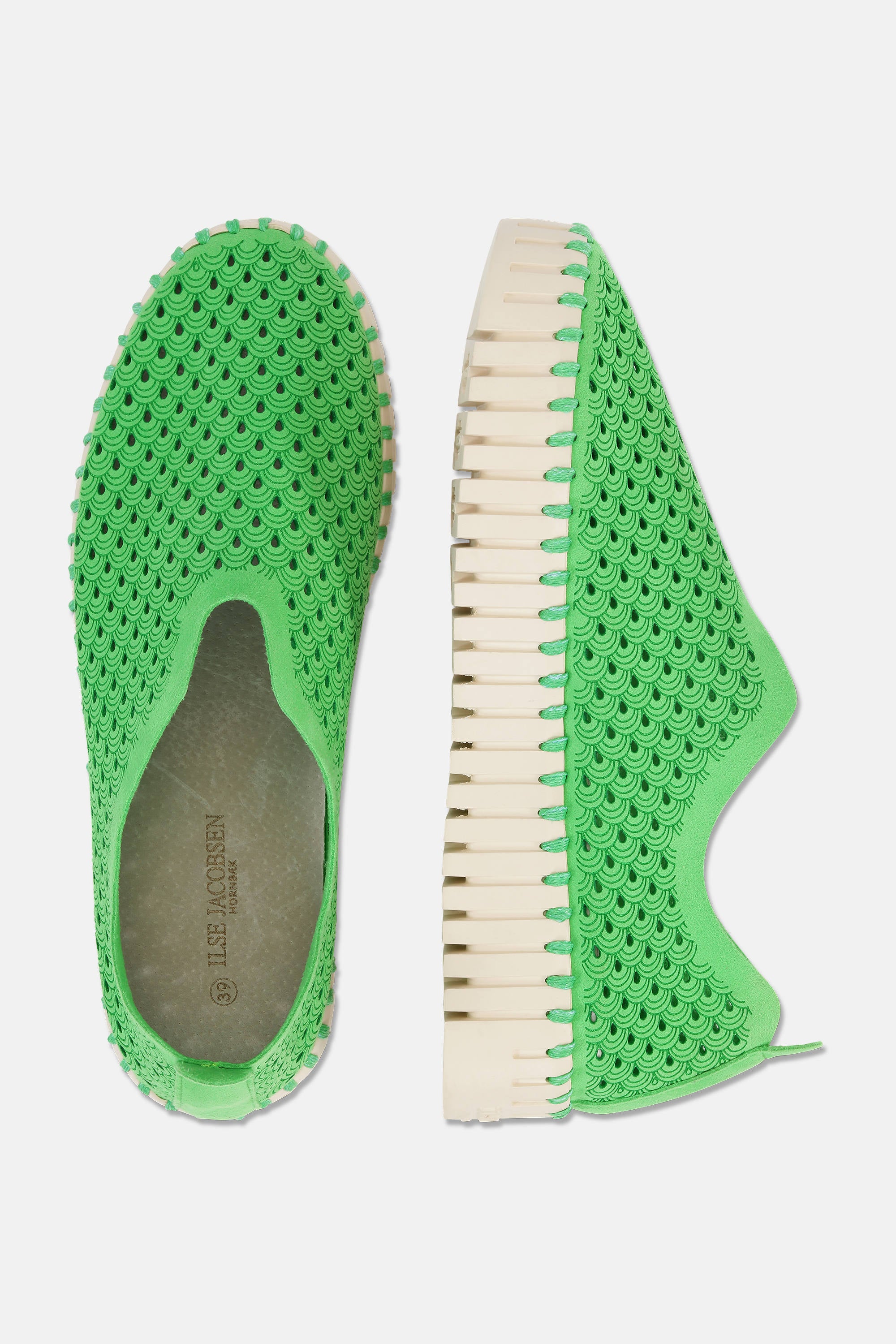 Platform Tulip Sko - Bright Green