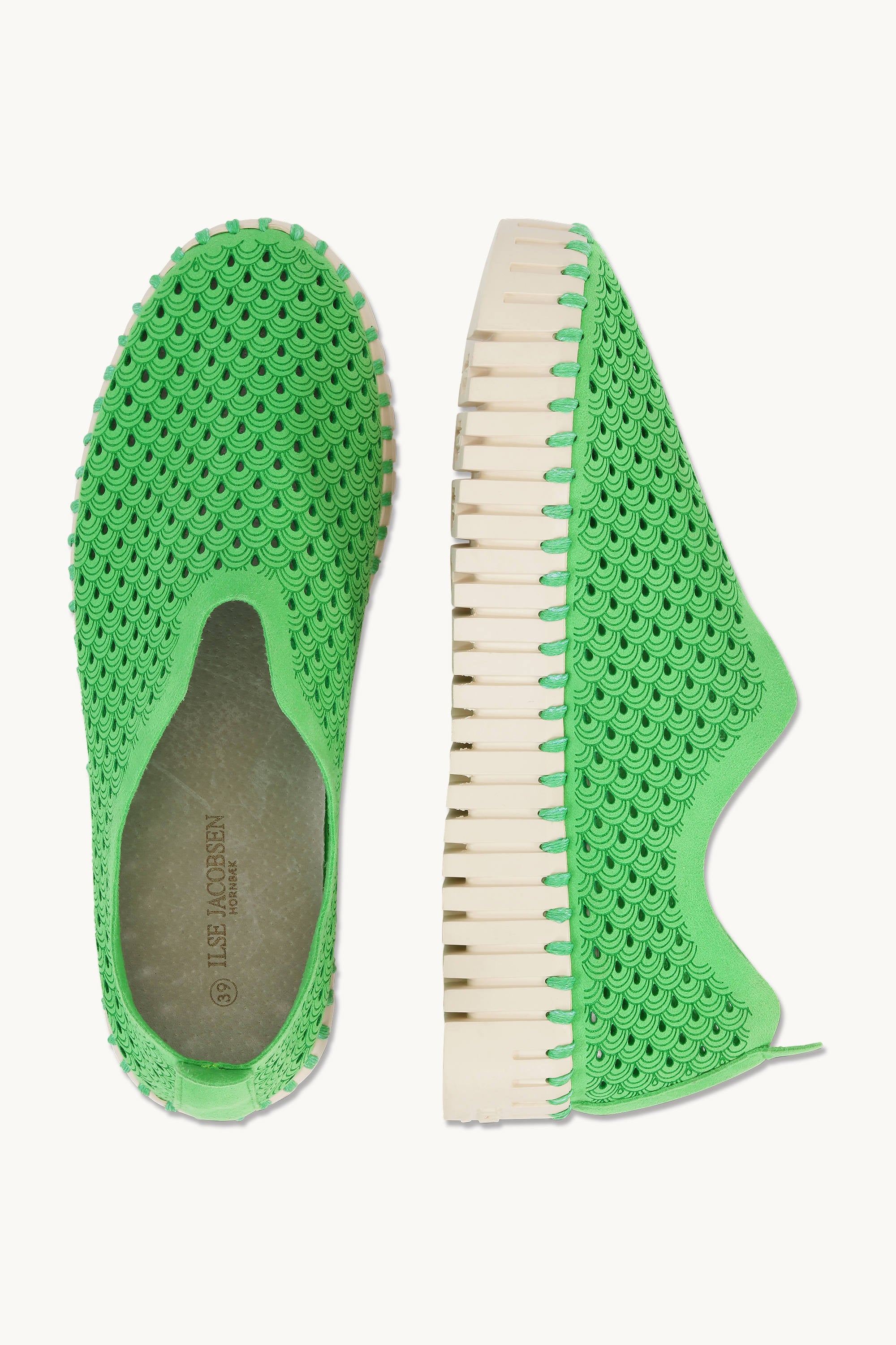 Platform Tulip Sko - Bright Green