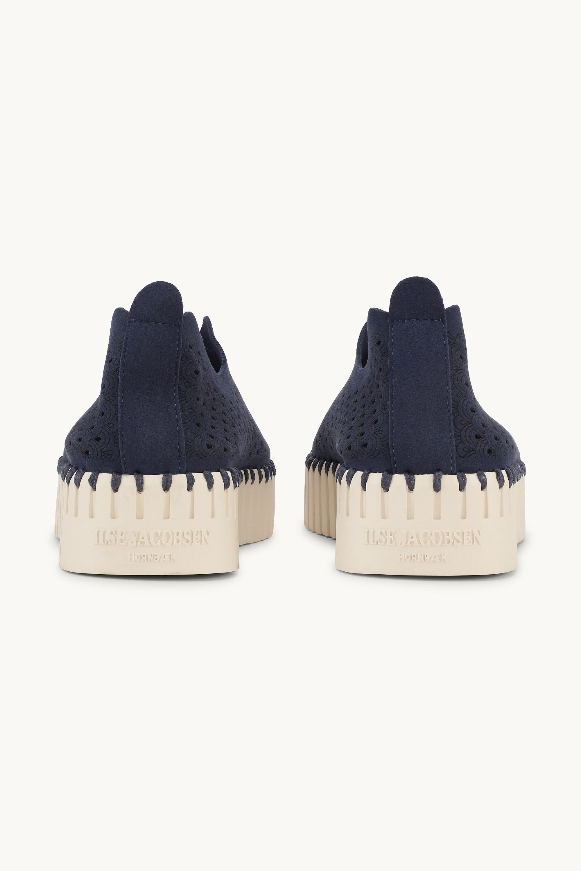 Platform Tulip Sko - Dark Indigo