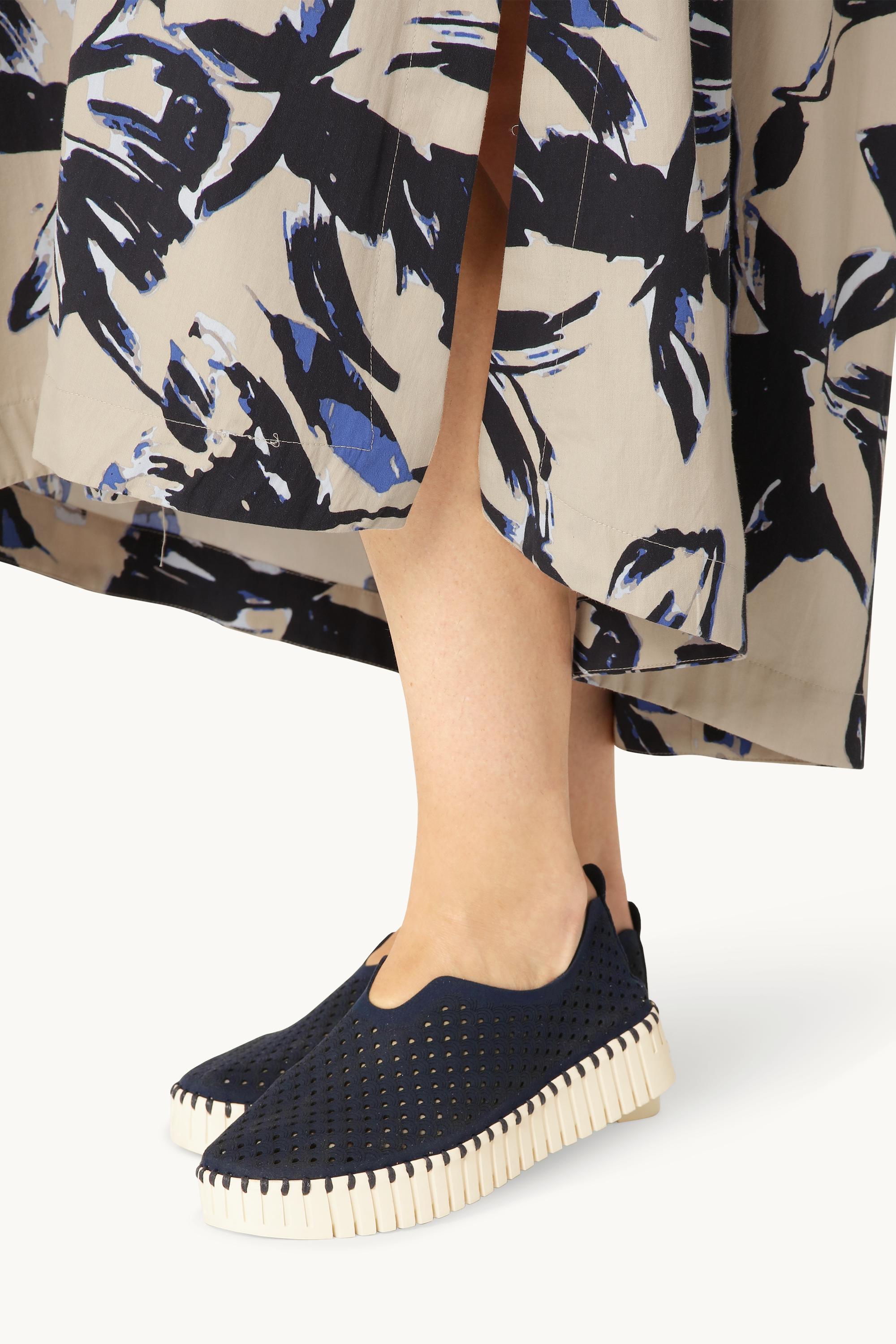 Platform Tulip Sko - Dark Indigo