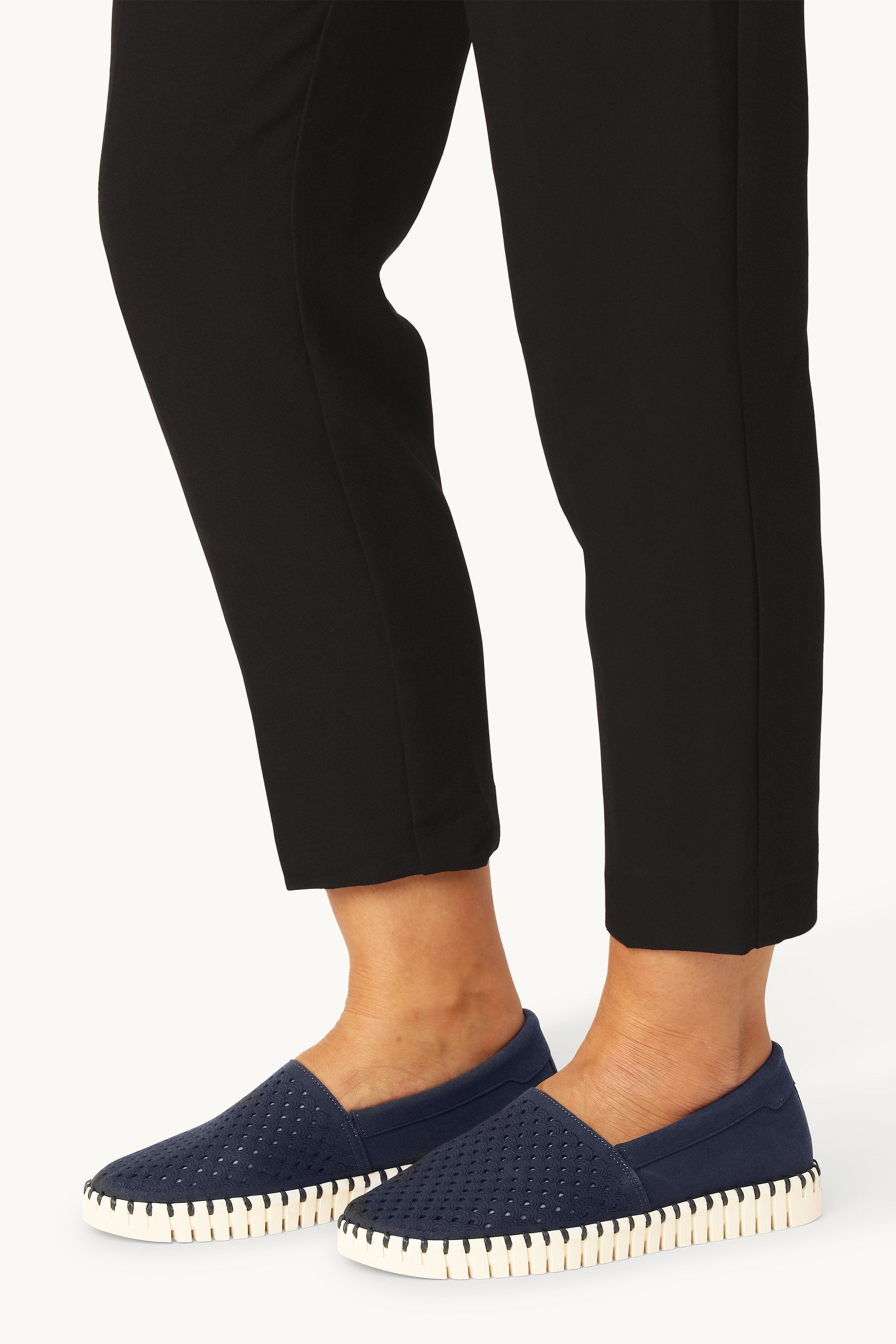 Tulip Espadrille - Dark Indigo Pearled Ivory