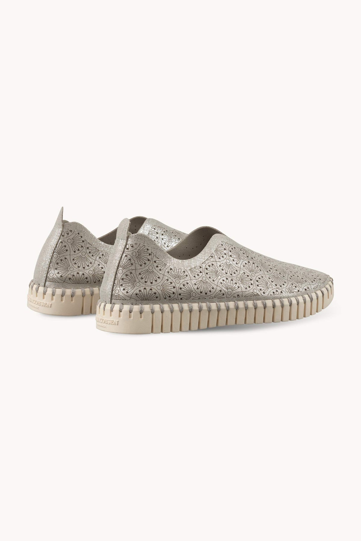 Tulip Organic Flat Glitter - Silver Pearled Ivory