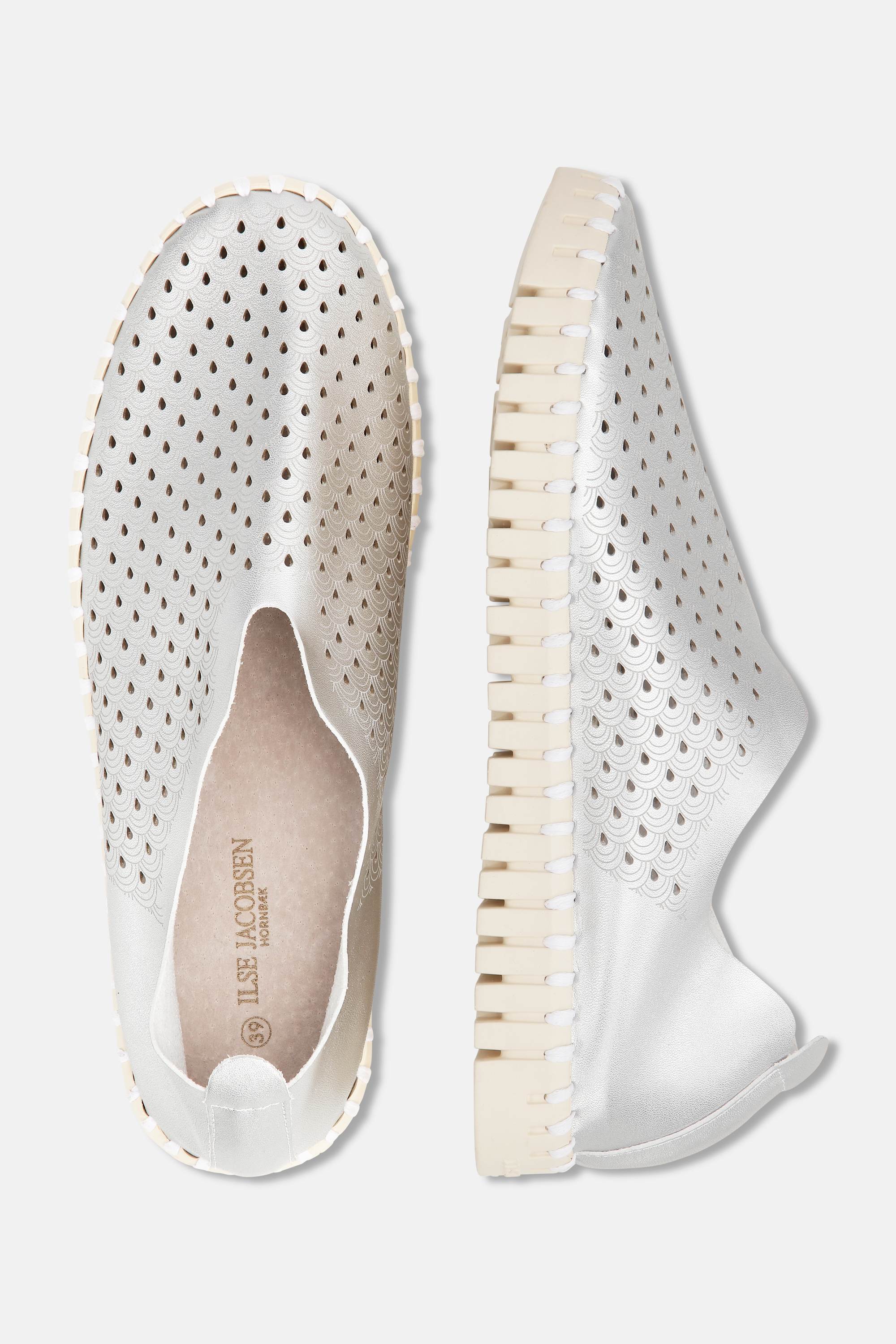 Tulip Sko Metallic - Silver