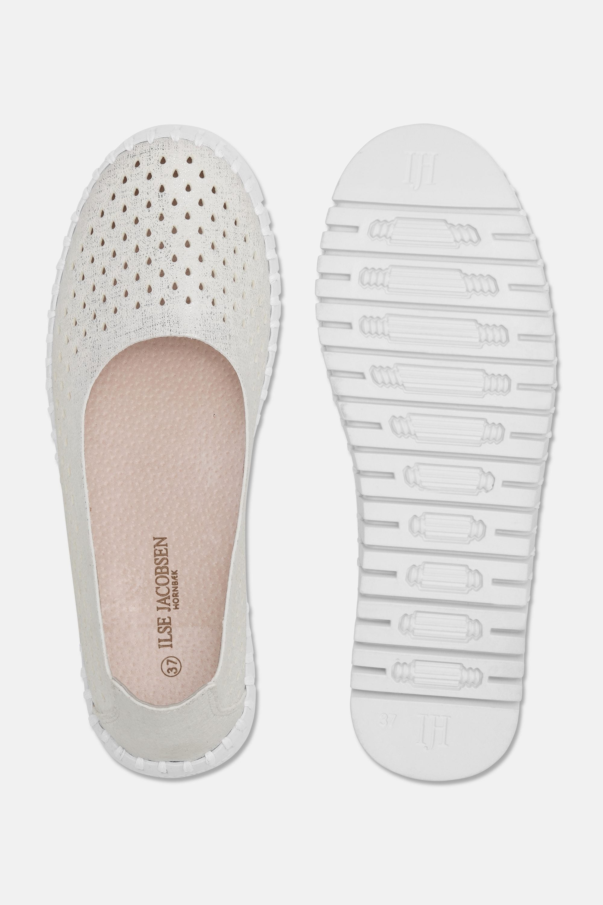 Tulip Sko Glitter - White White