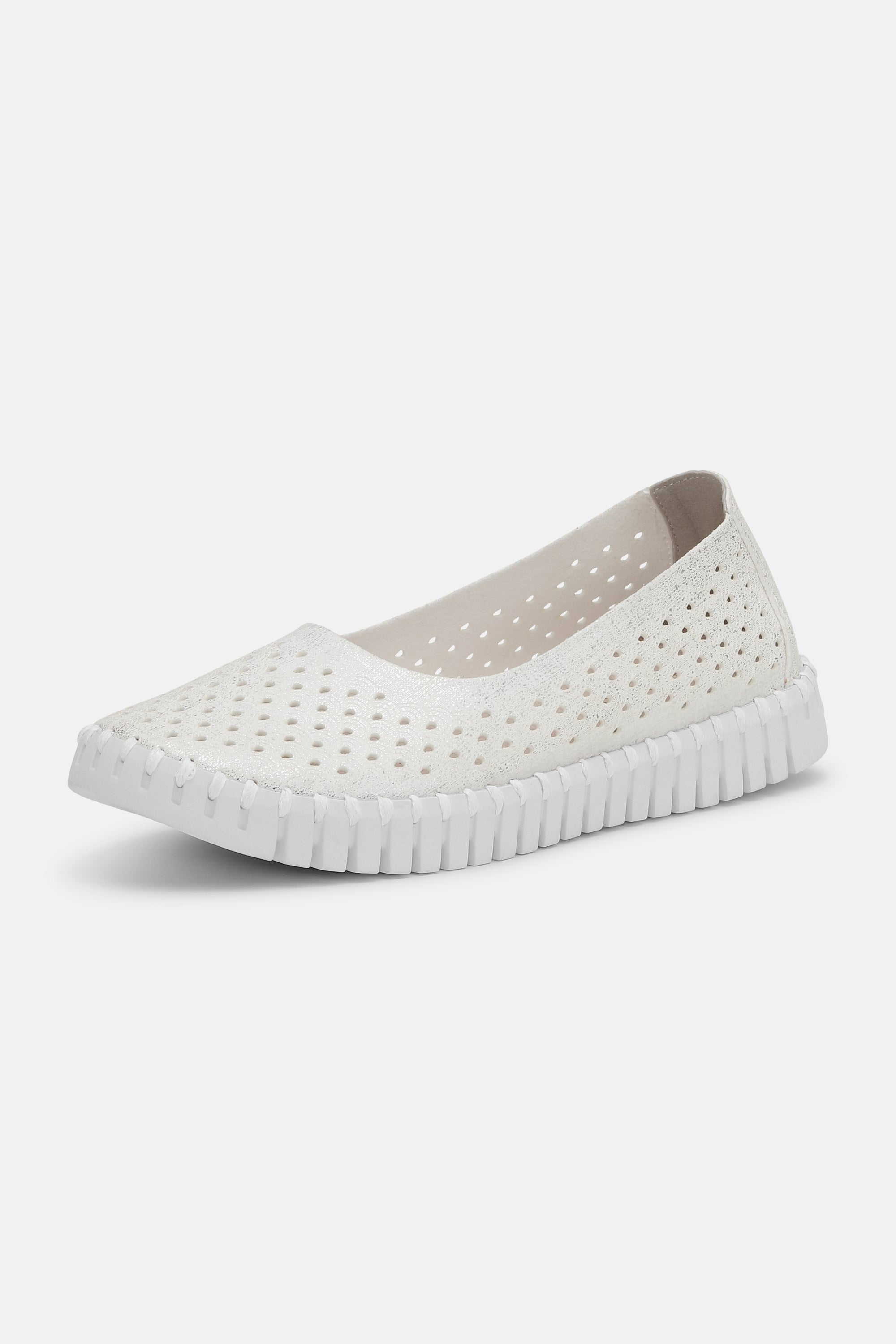 Tulip Sko Glitter - White White