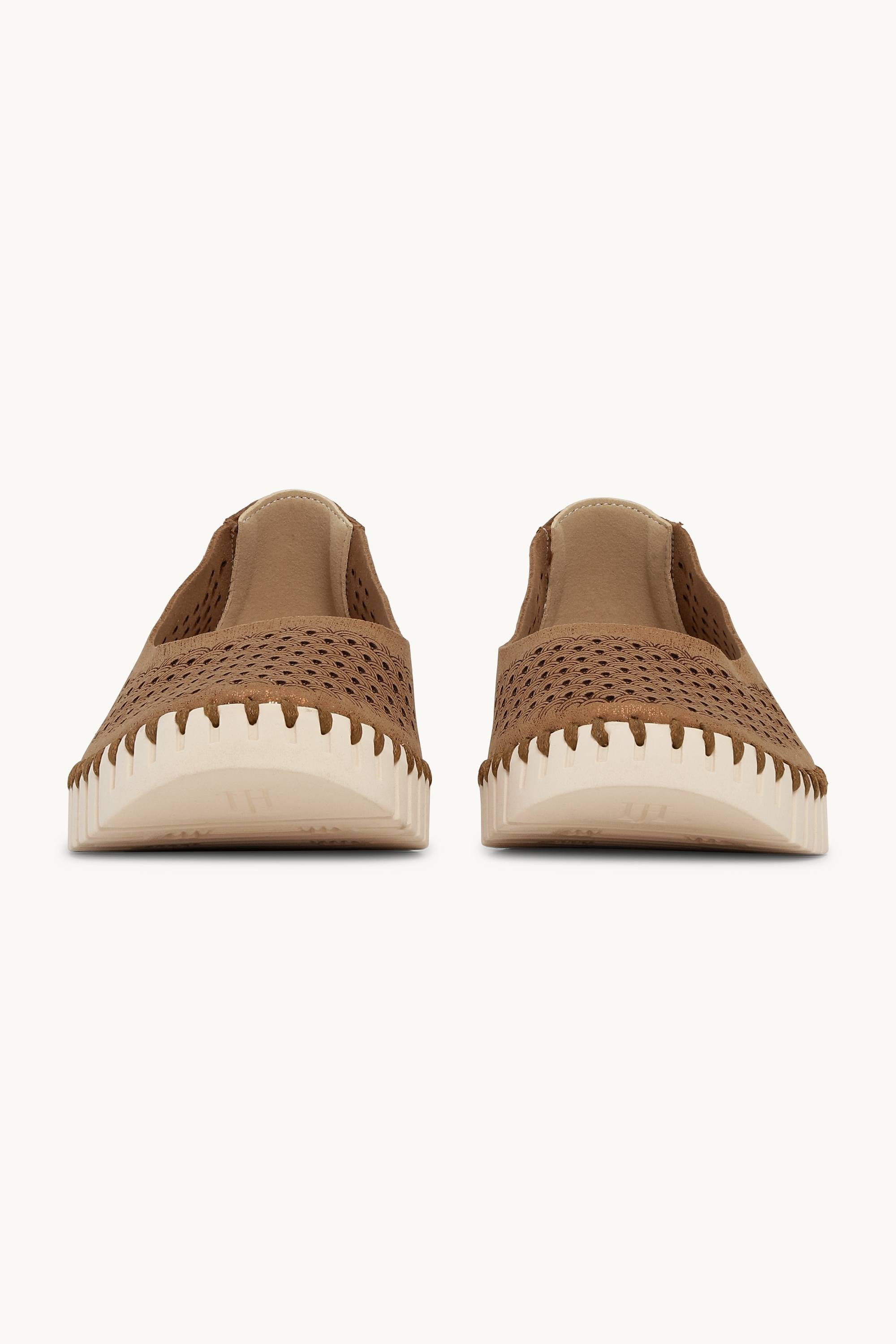 Tulip Sko Glitter - Nougat Pearled Ivory