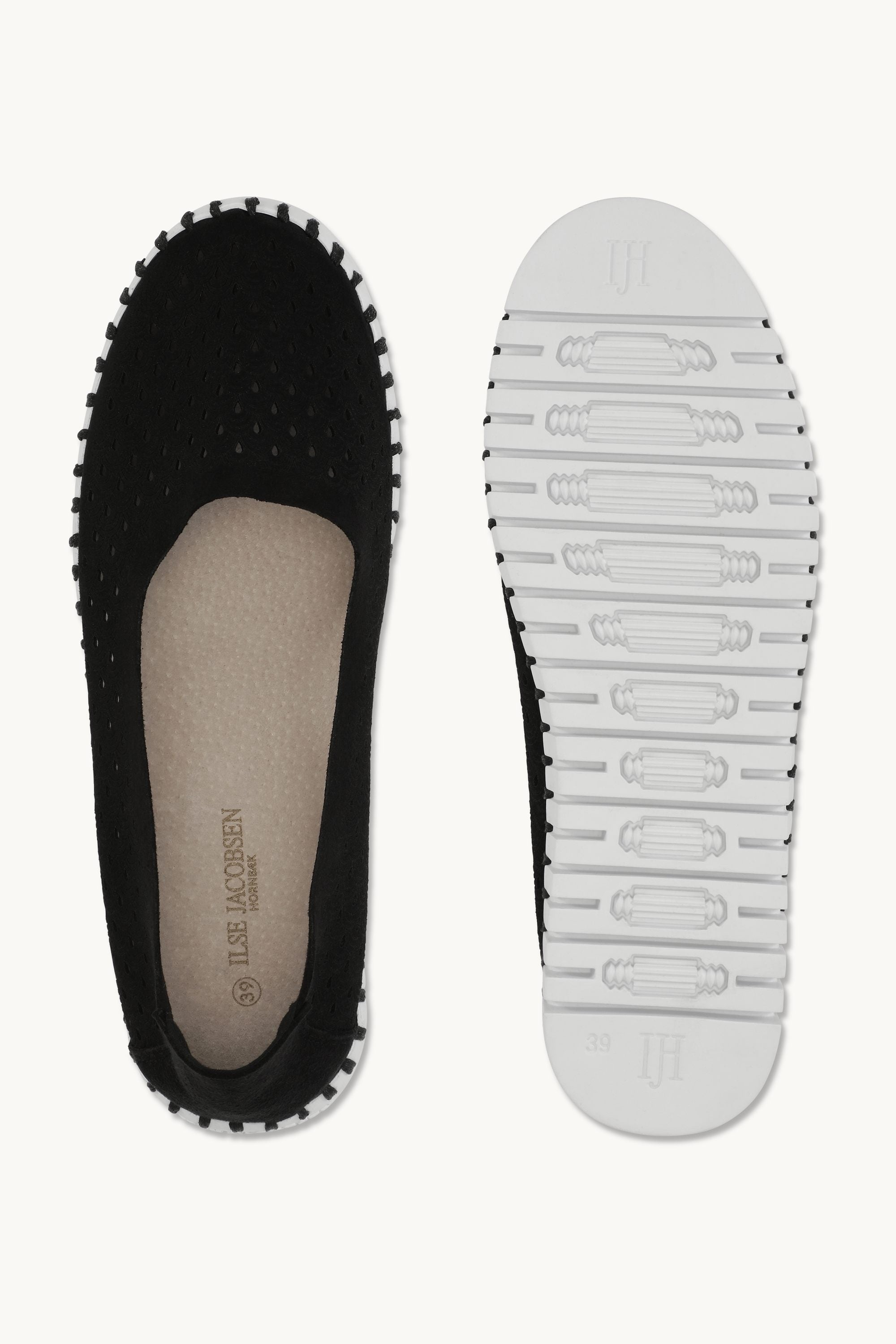 Ballerina Sko - Black White