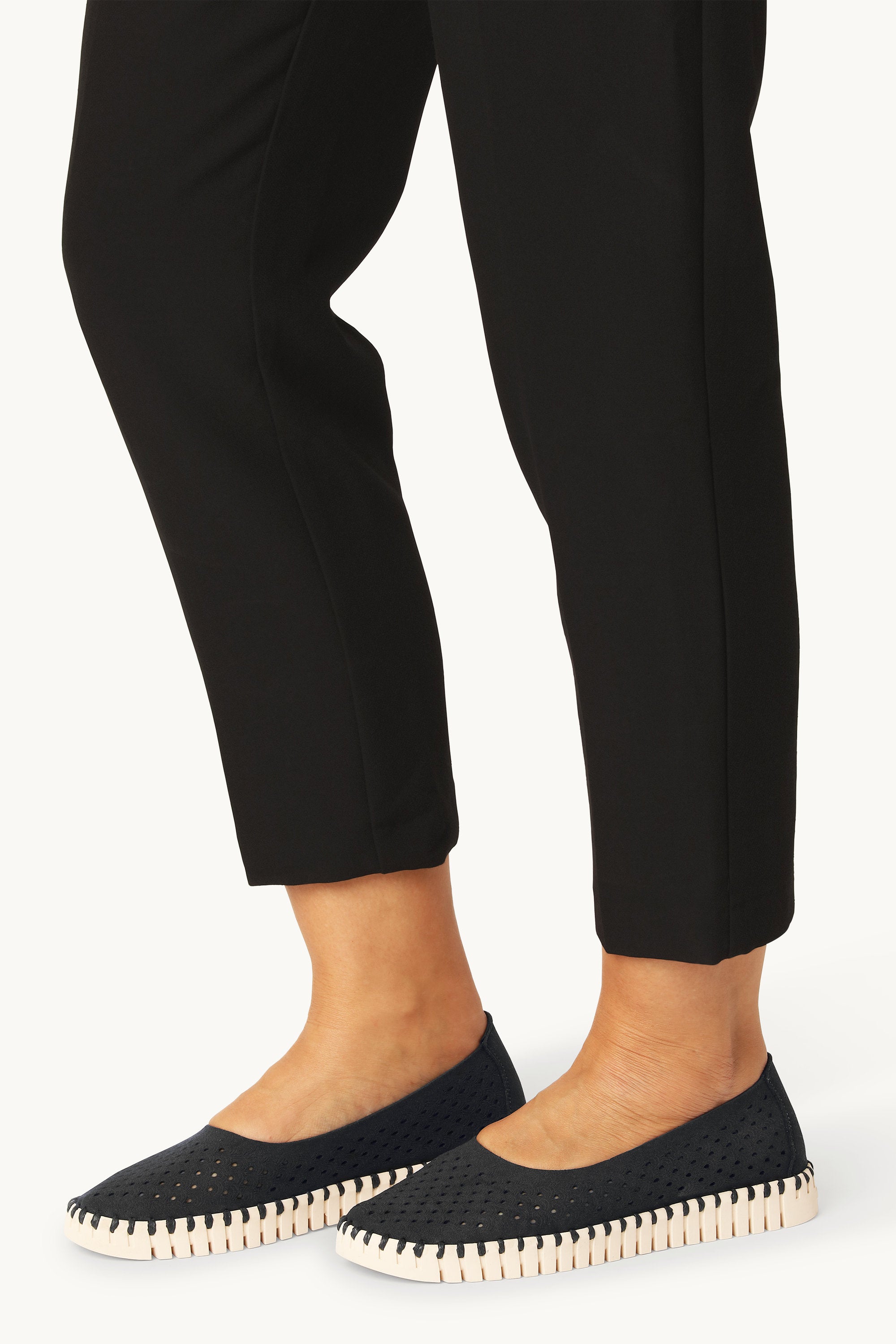 Ballerina Sko - Black Pearled Ivory