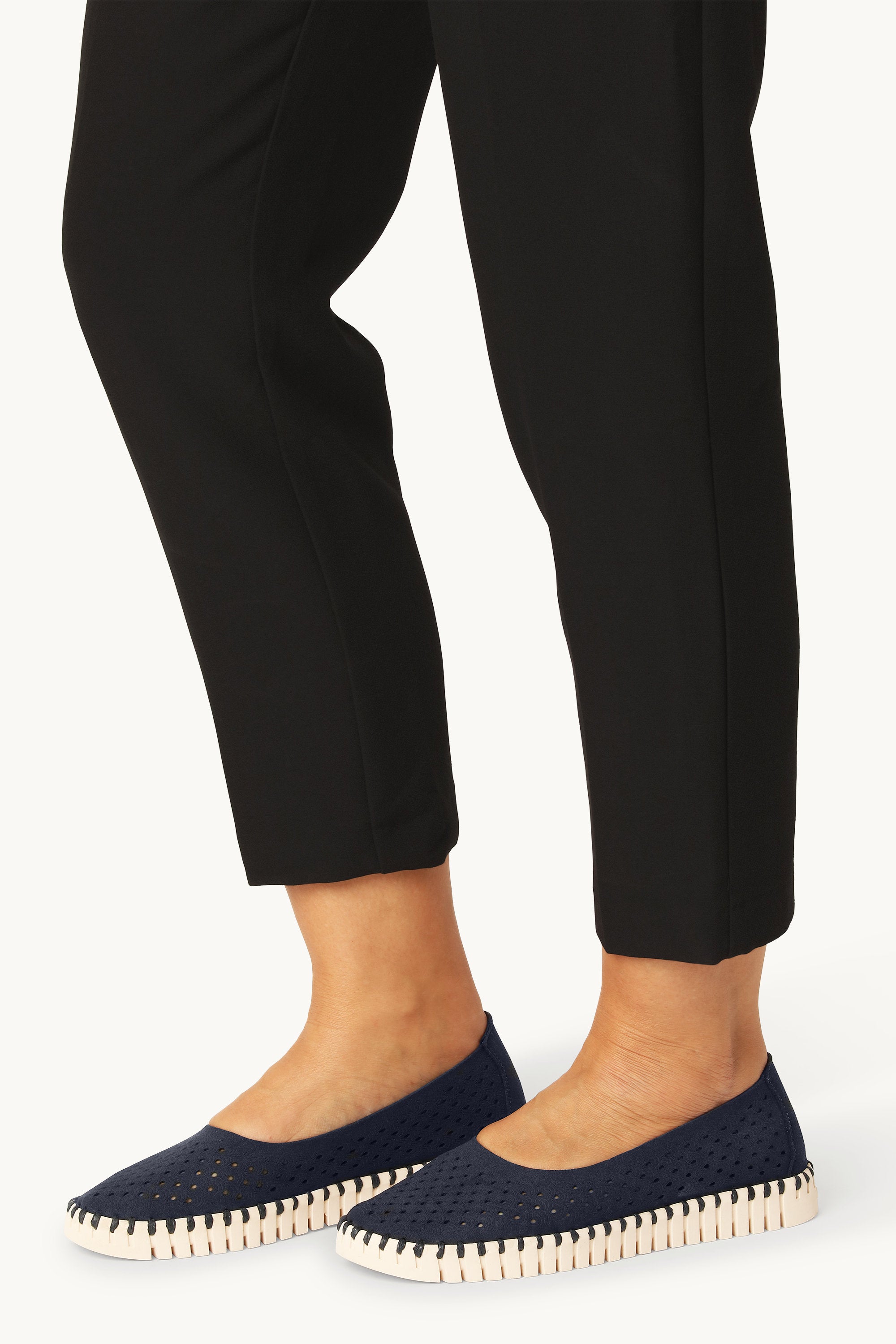 Ballerina Sko - Dark Indigo Pearled Ivory