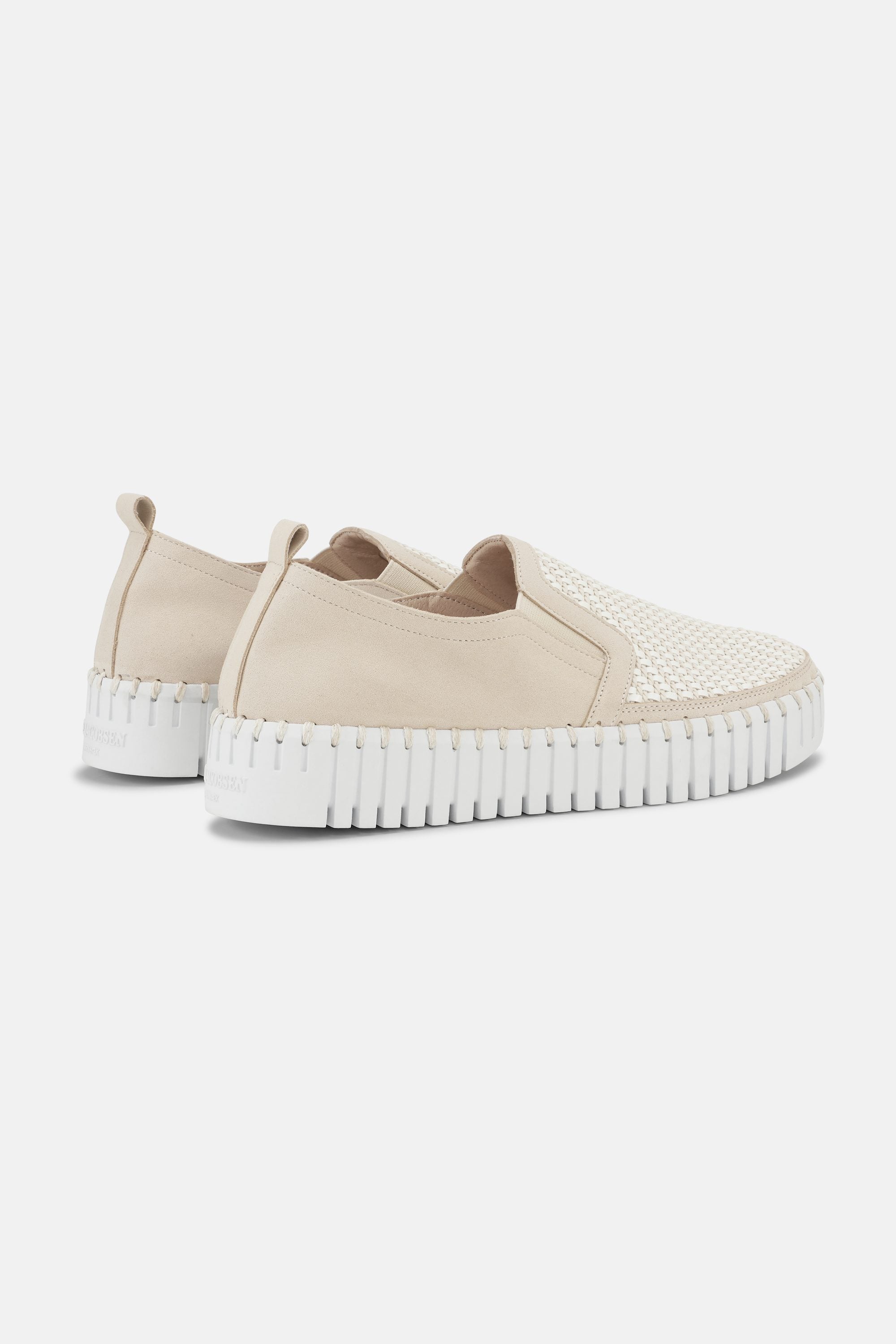 Platform Tulip Sko - Kit White