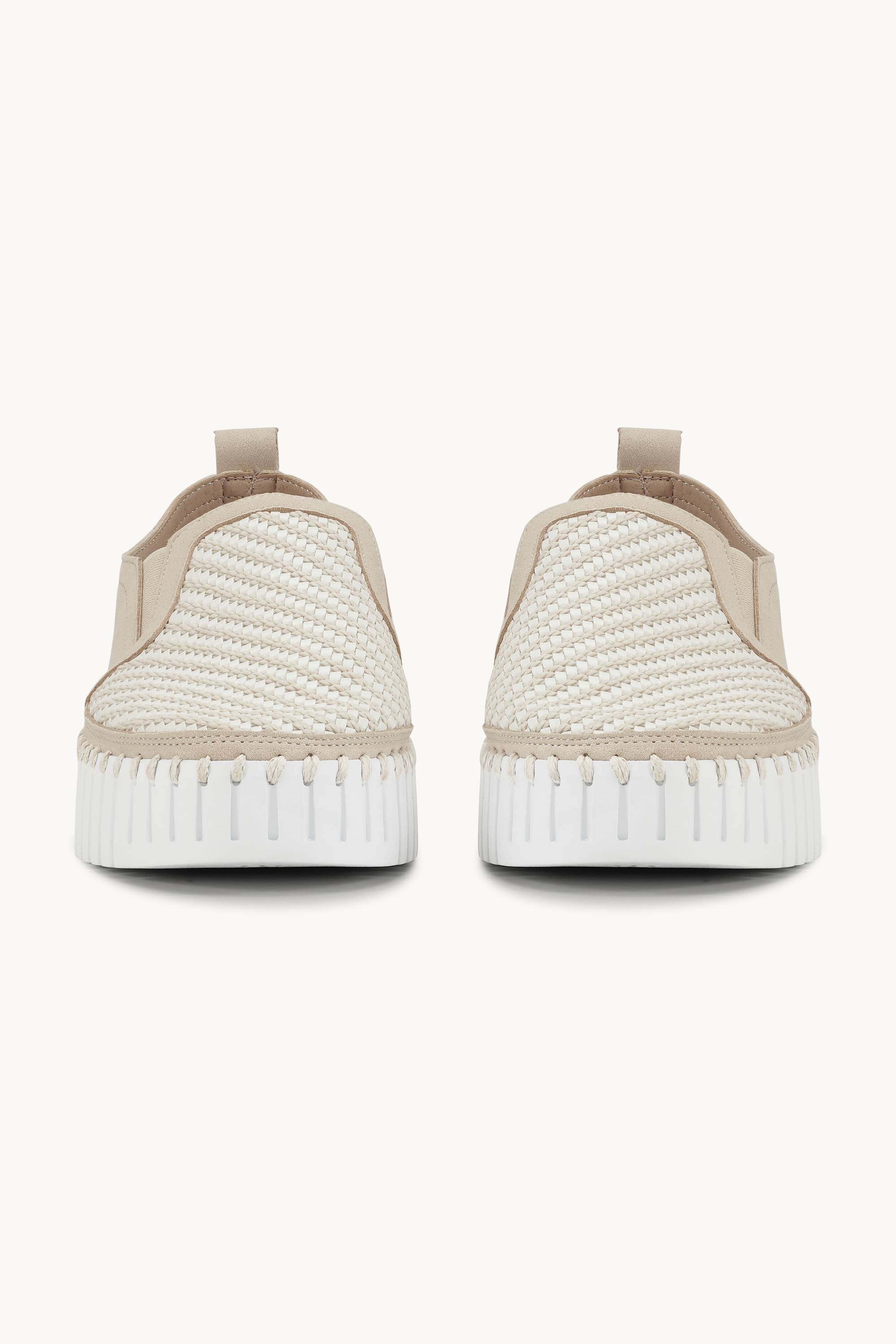 Platform Tulip Sko - Kit White