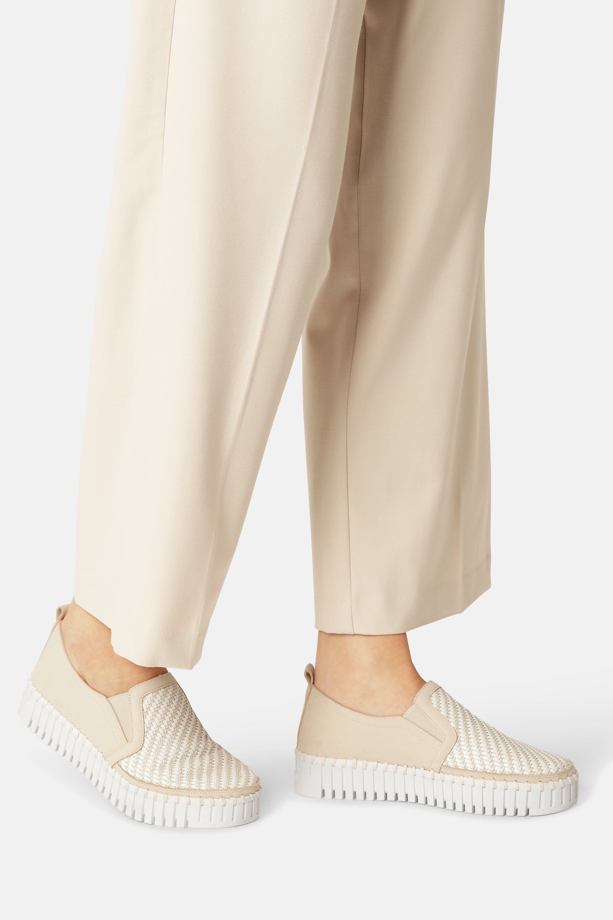 Platform Tulip Sko - Kit White