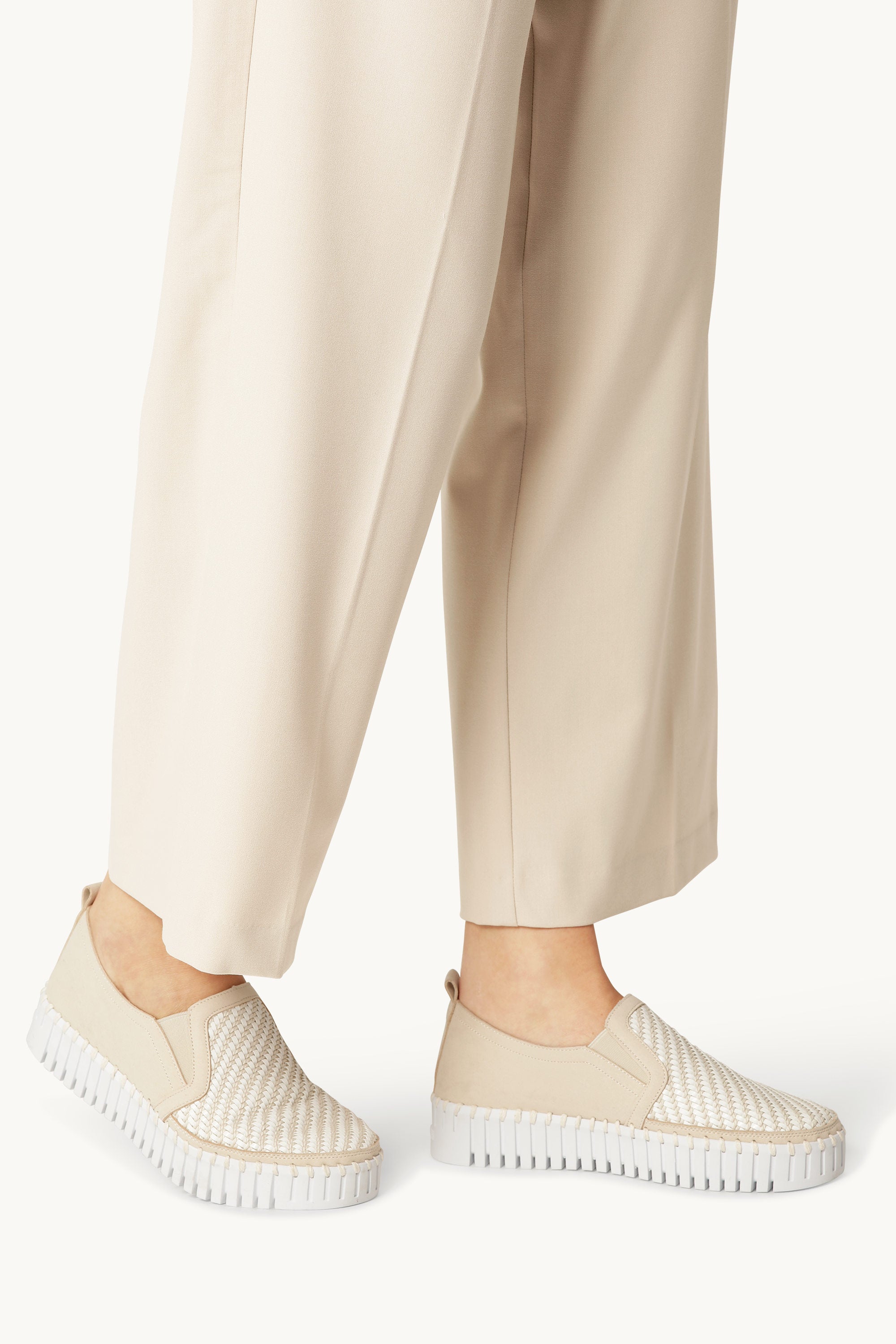 Platform Tulip Sko - Kit White