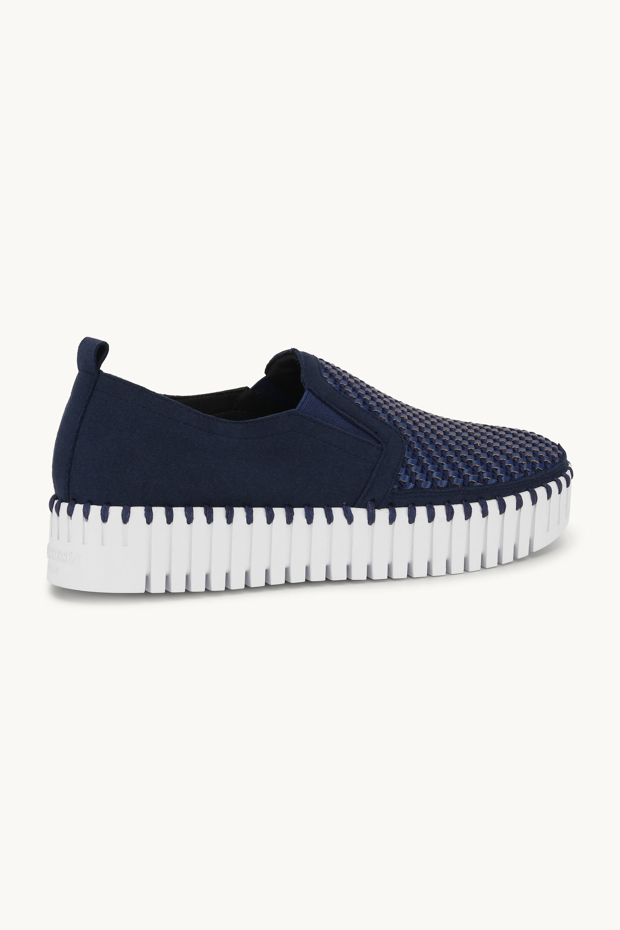 Platform Tulip Sko - Dark Indigo White