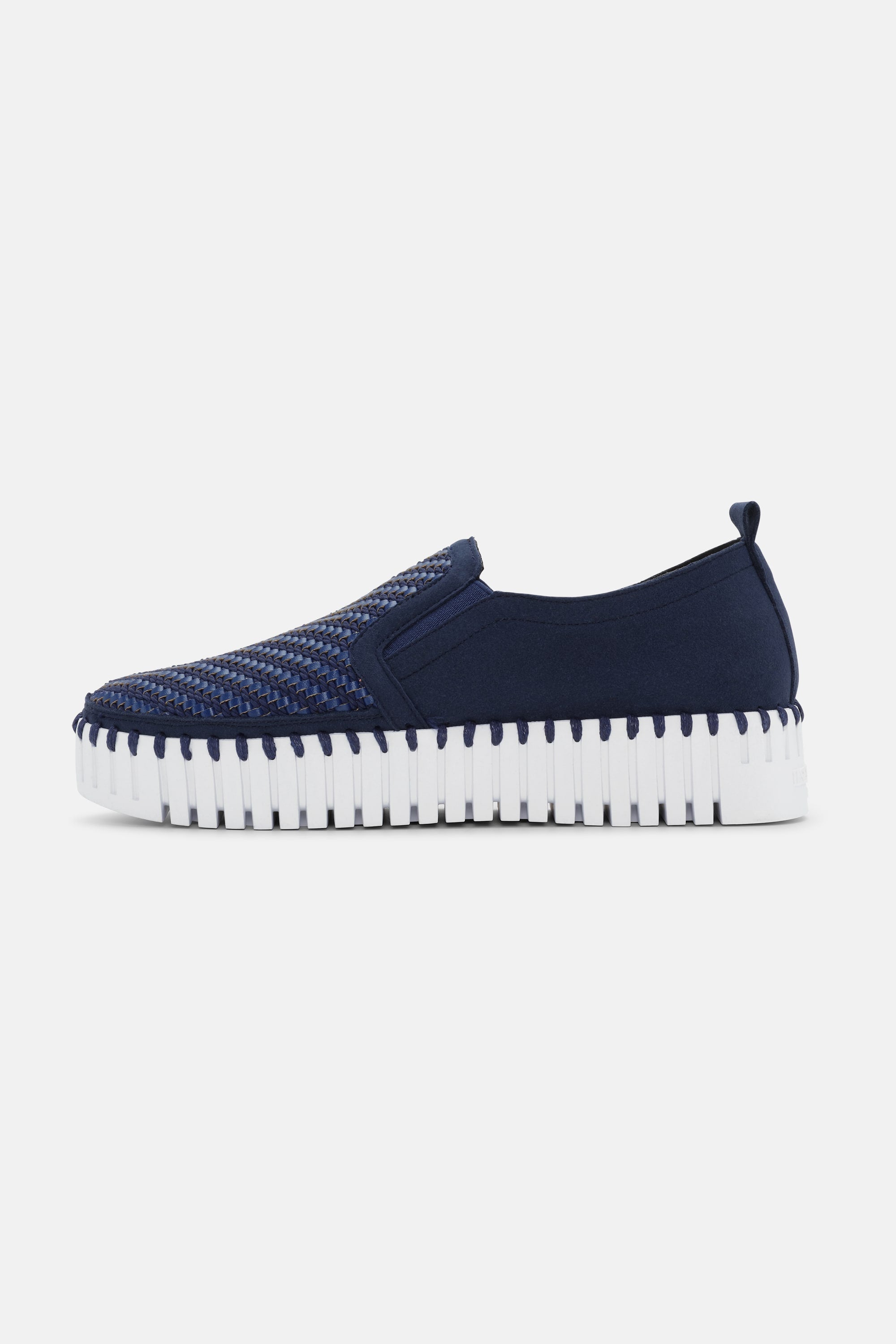 Platform Tulip Sko - Dark Indigo White