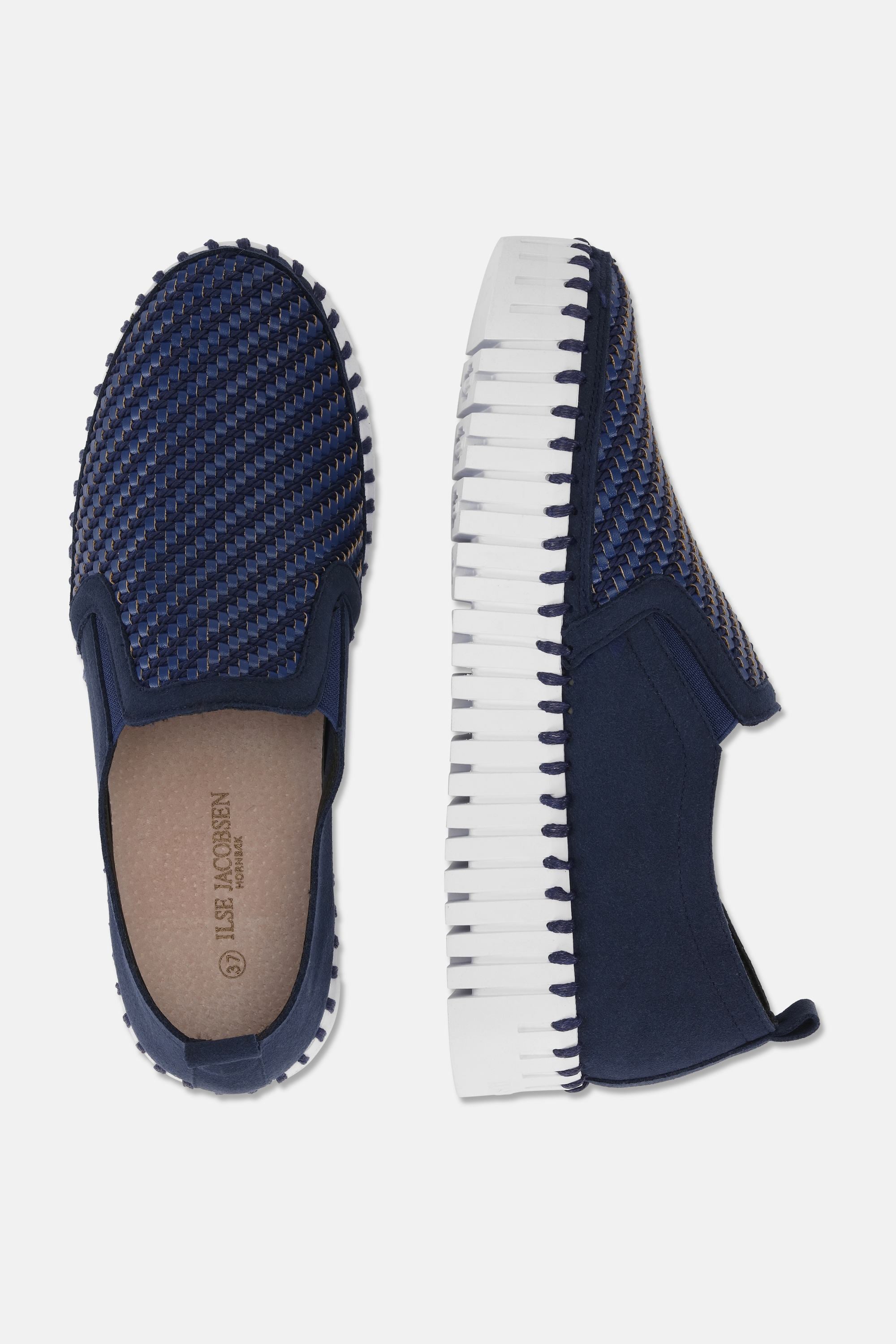 Platform Tulip Sko - Dark Indigo White