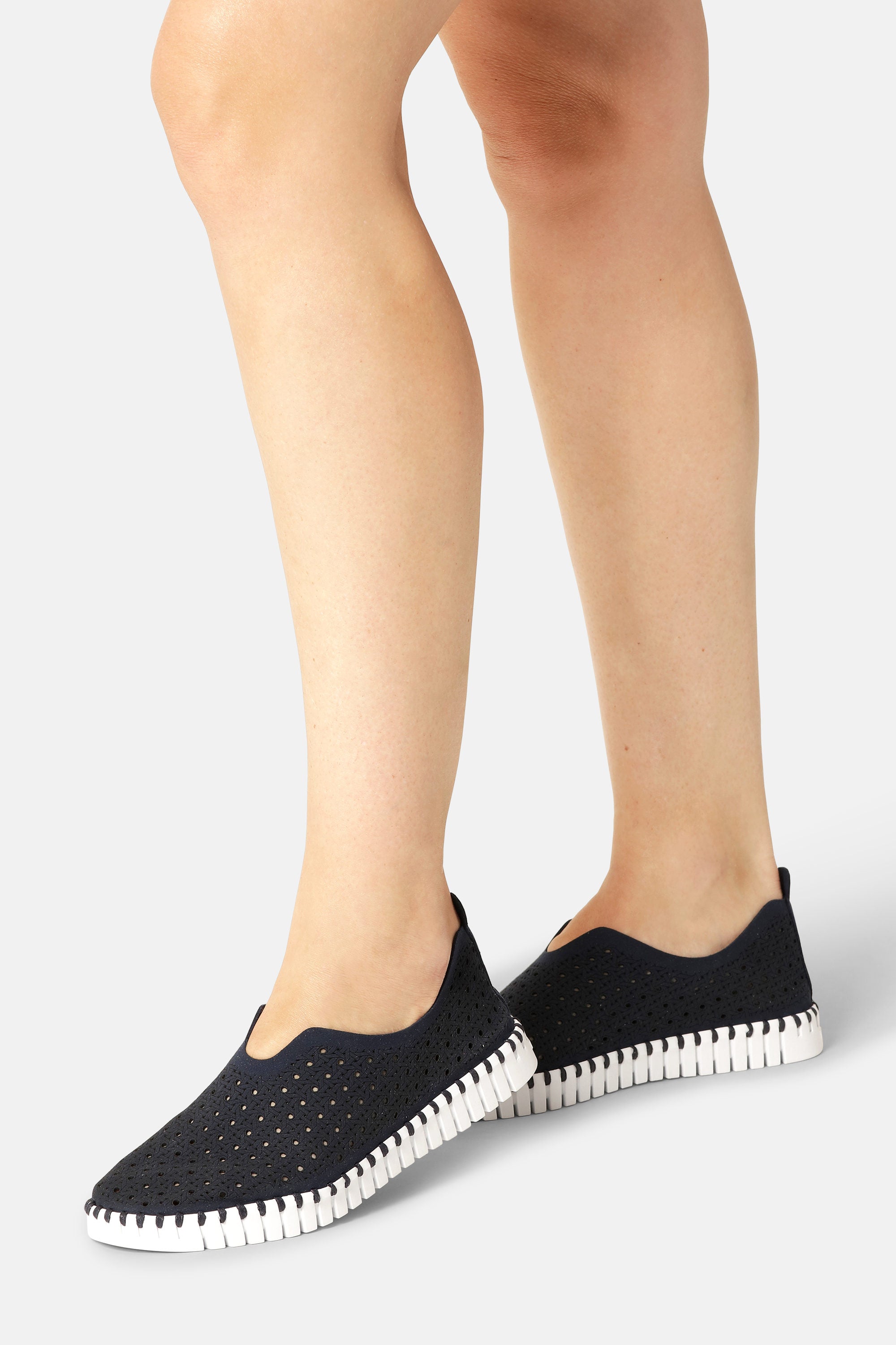 Tulip Sko - Dark Indigo White