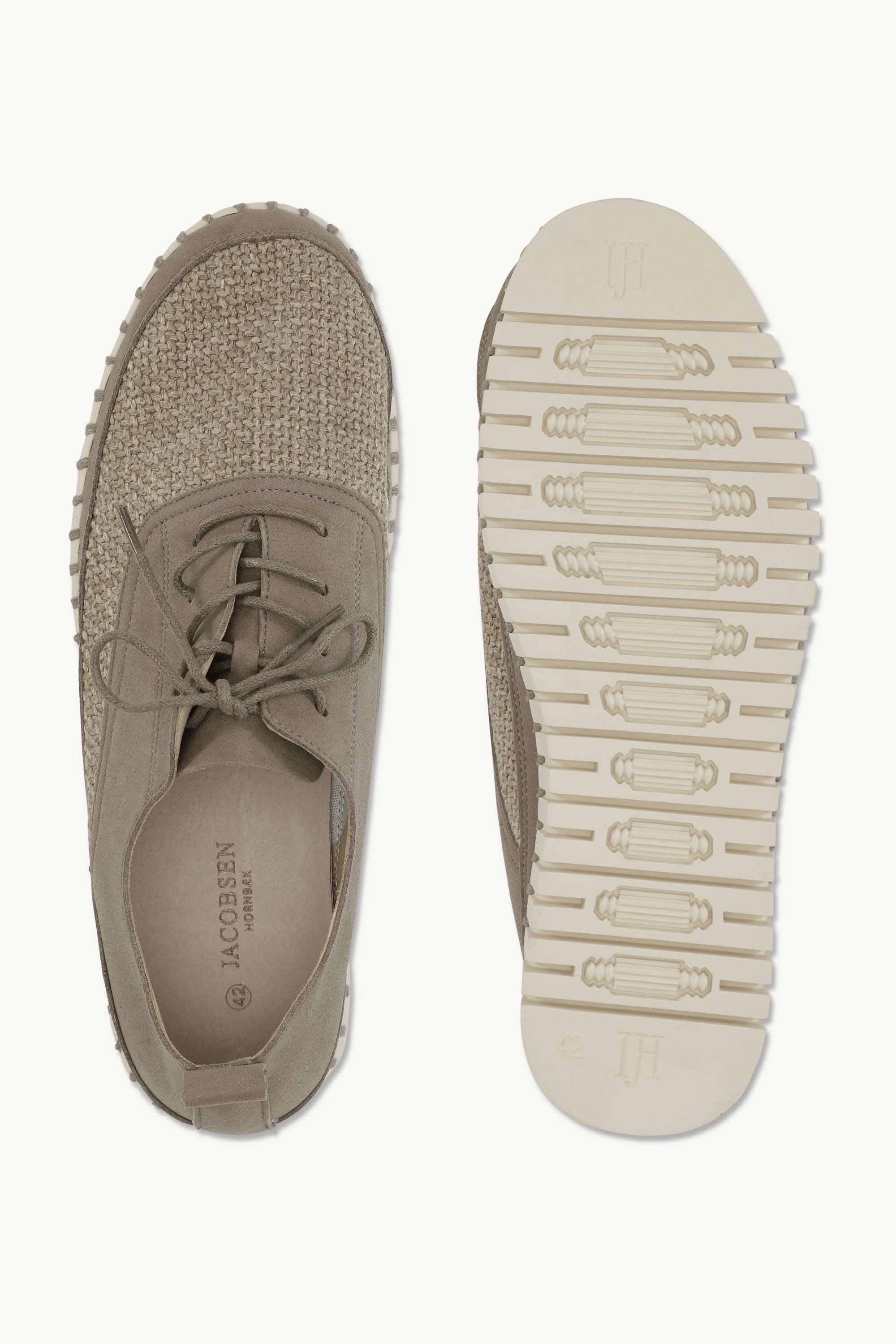 Tulip Herresko Med Snørebånd - Falcon Pearled Ivory