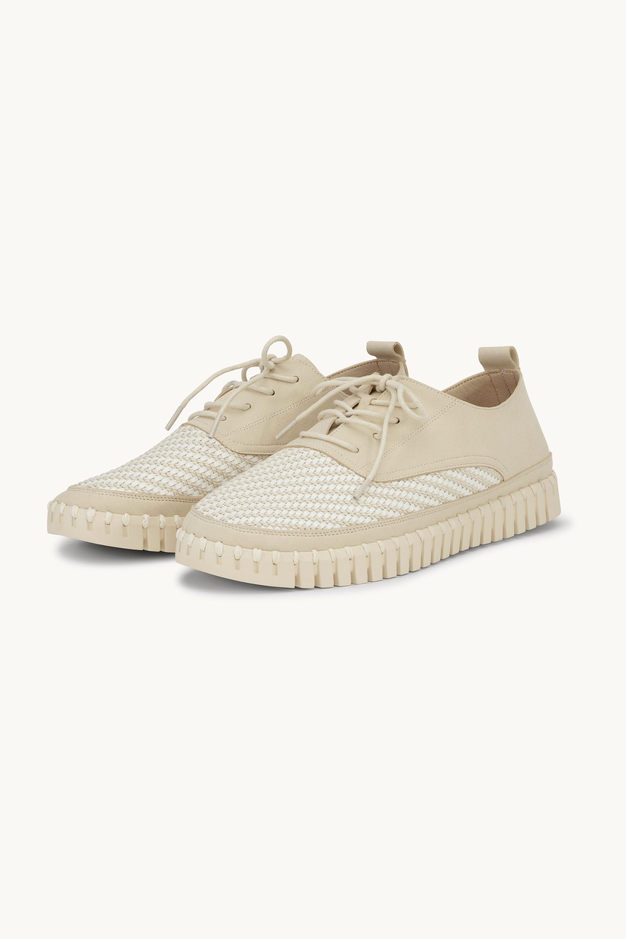 Herresko Med Snørebånd - Kit Pearled Ivory