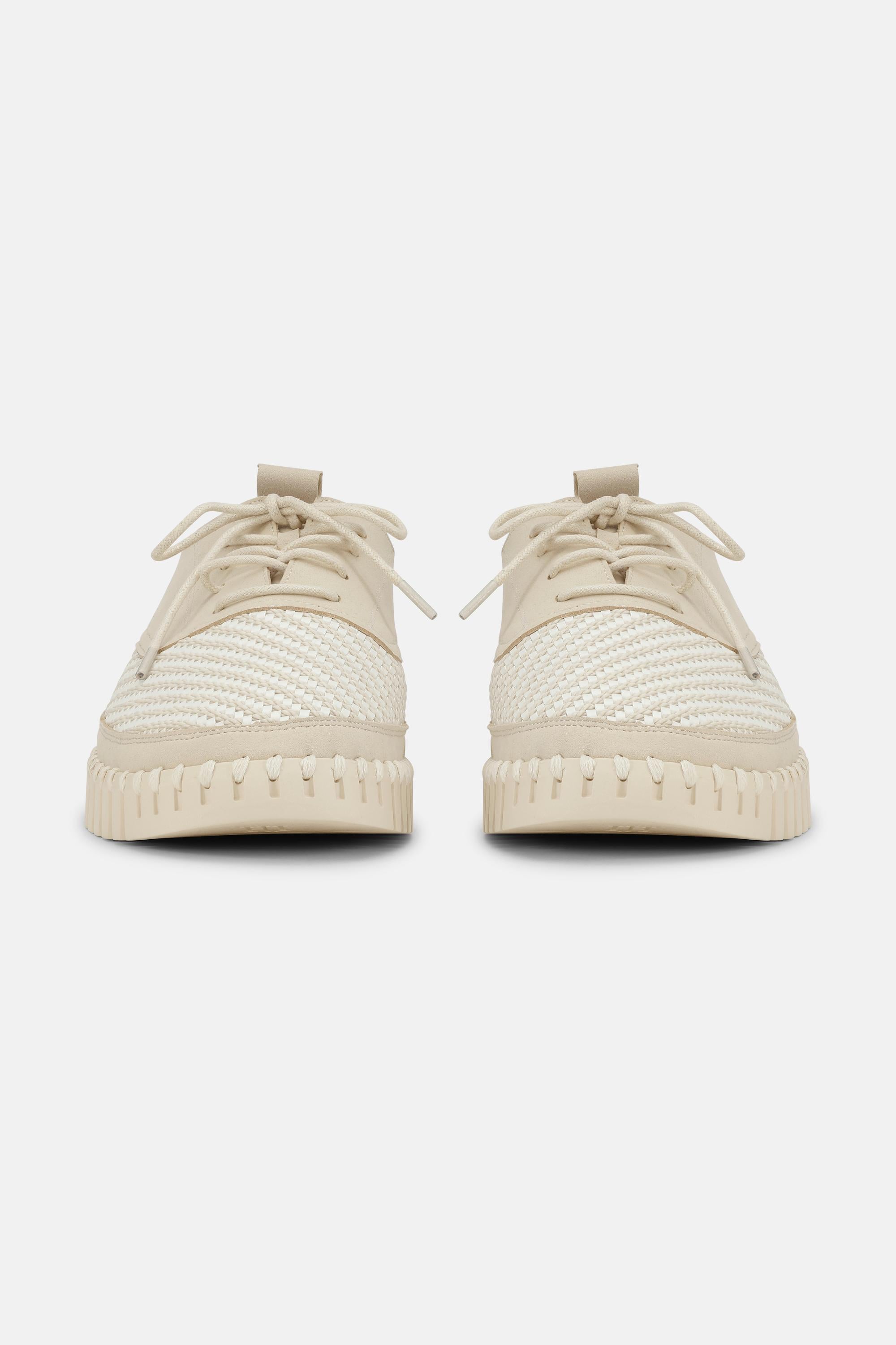 Herresko Med Snørebånd - Kit Pearled Ivory