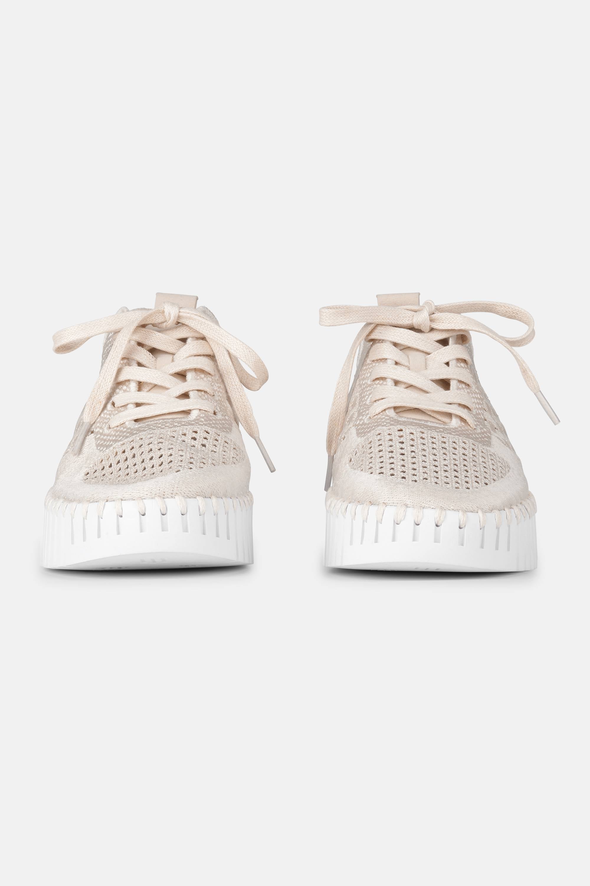 Tulip Sko Med Snørebånd - Kit White