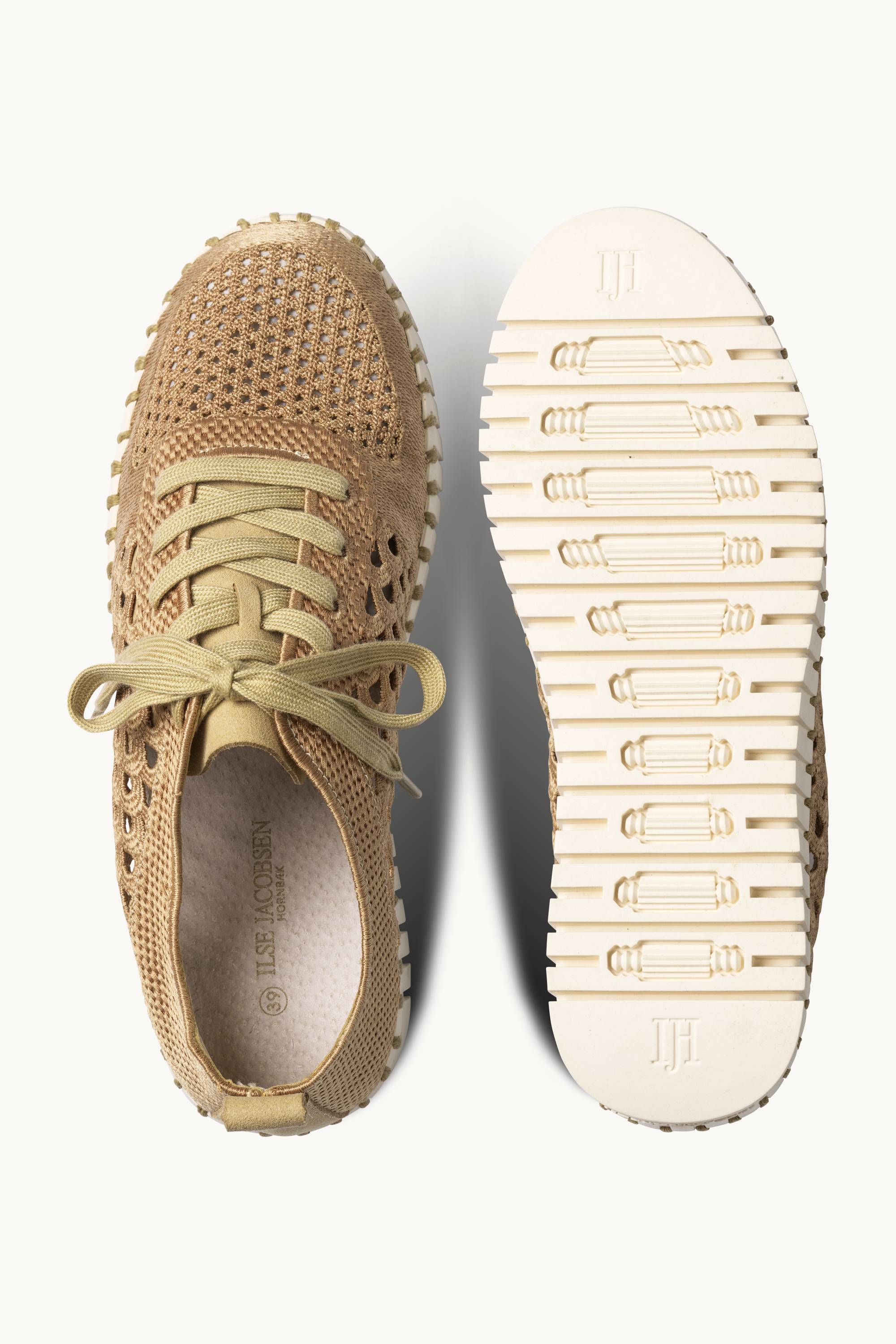 Tulip Embroidery - Cashew Pearled Ivory