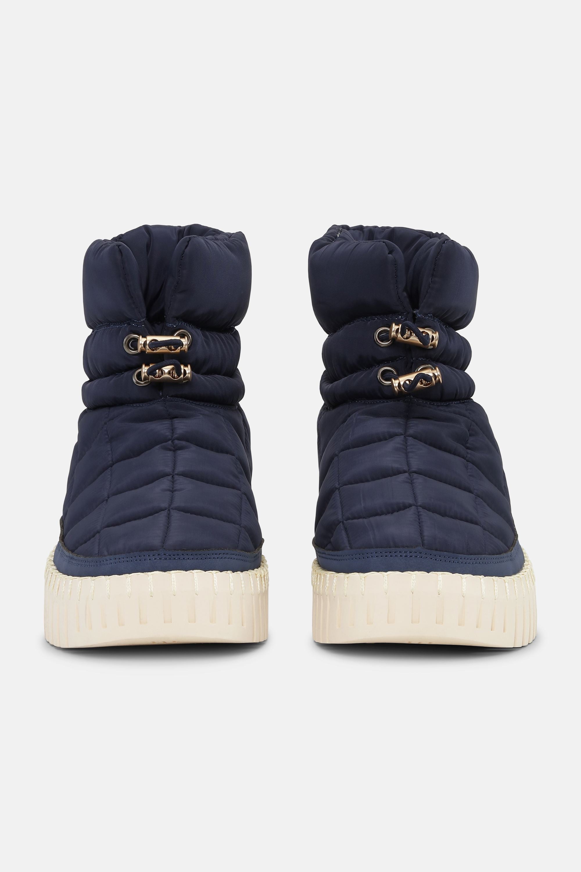 Tulip Padded Winter Boot - Dark Indigo Pearled Ivory
