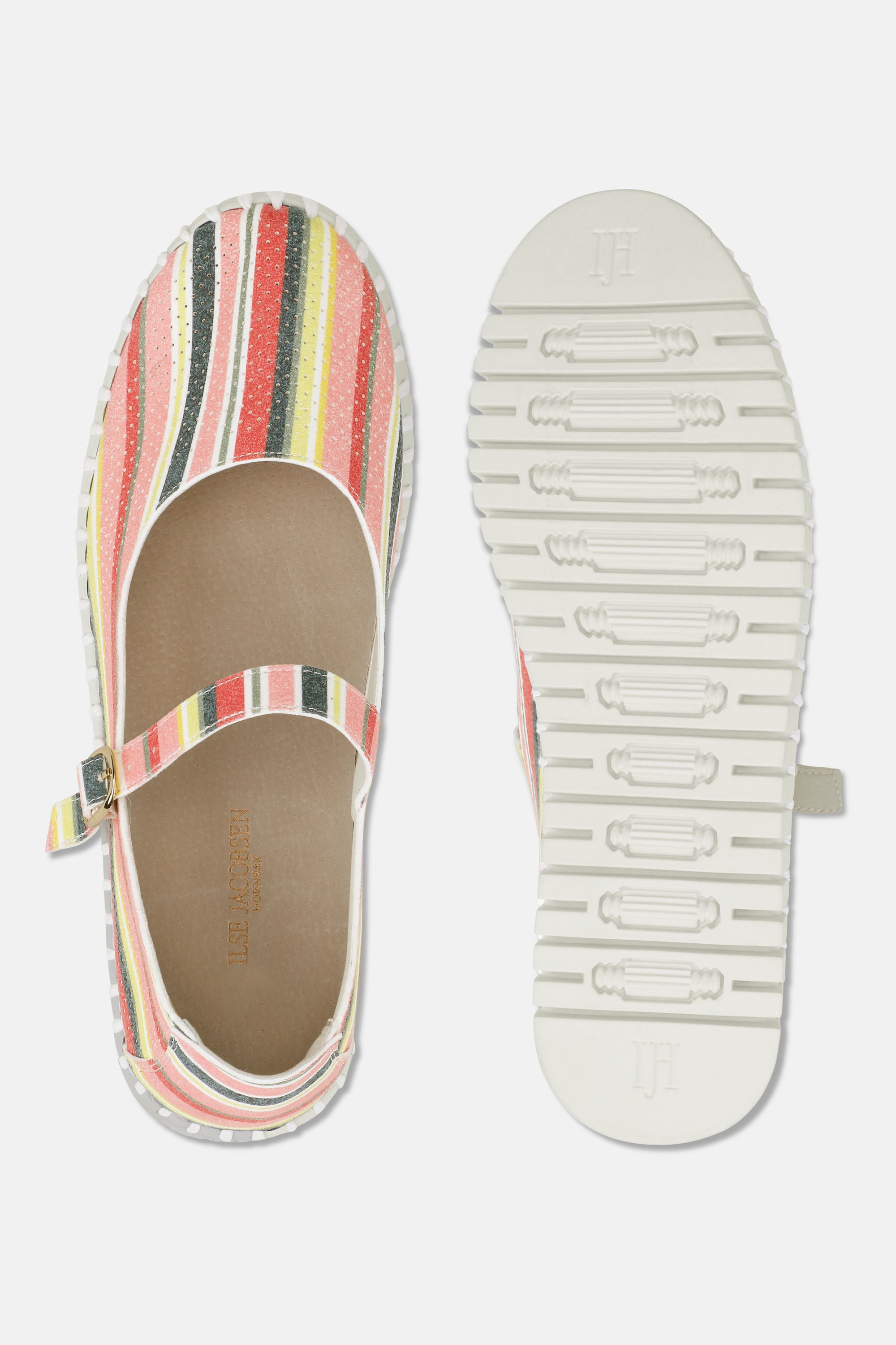 Ballerina Stribet - Peach Bud White