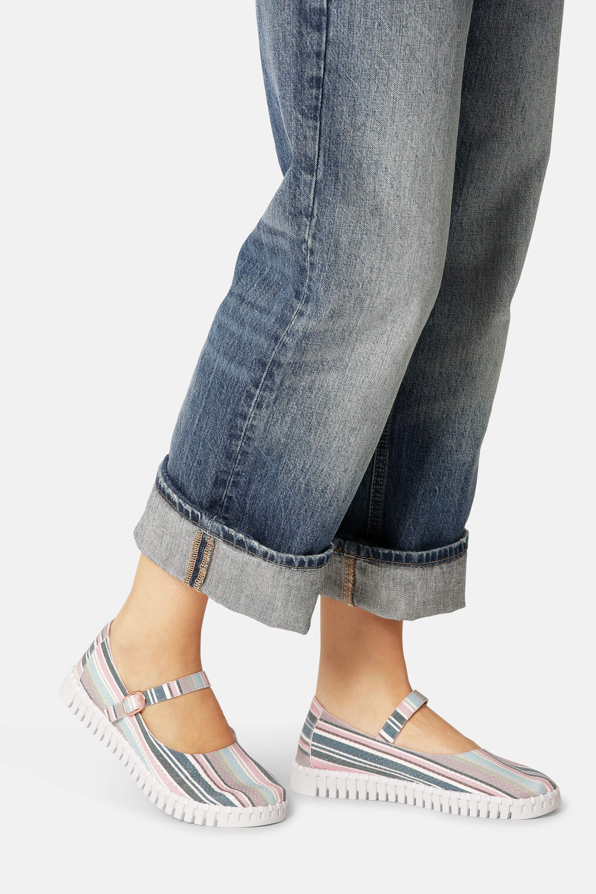 Ballerina Stribet - Lotus White