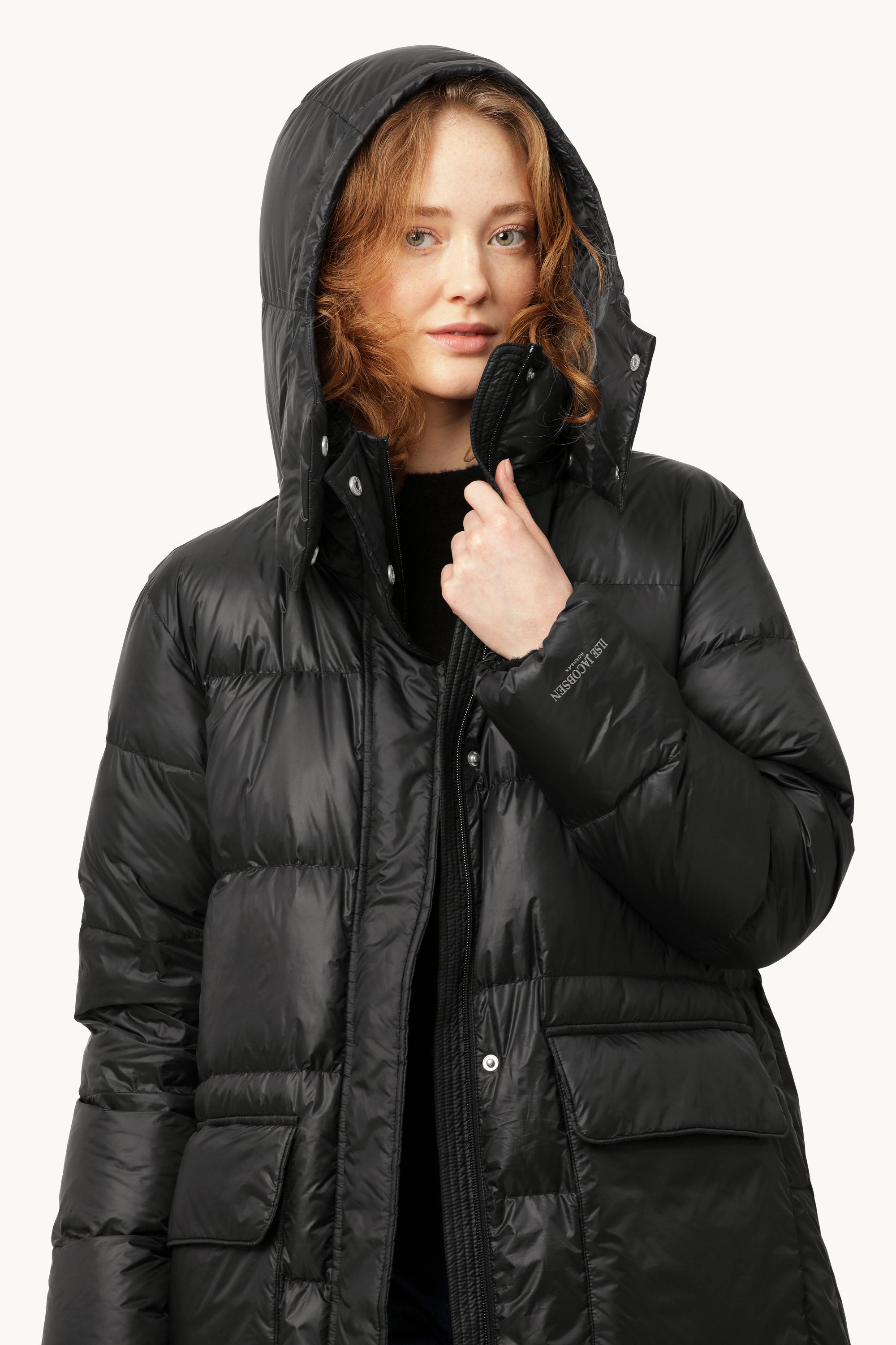 Long Down Coat - Black